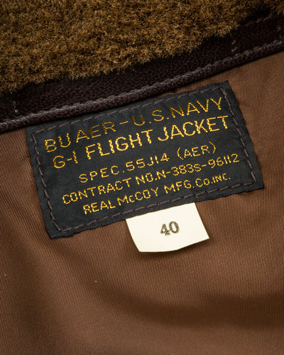 The Real McCoy's Type G-1 Real McCoy MFG. Co. / 55J14 - Brown 40 - Standard & Strange