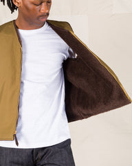 The Real McCoy's USN Alpaca Vest - Khaki - Standard & Strange