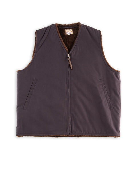 The Real McCoy's USN Alpaca Vest - Navy - Standard & Strange