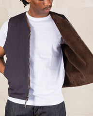 The Real McCoy's USN Alpaca Vest - Navy - Standard & Strange