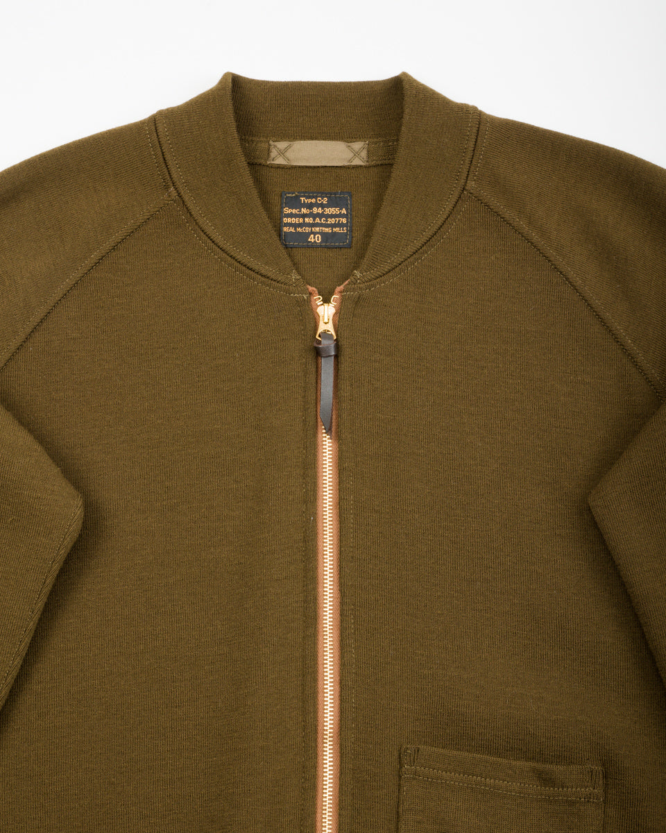 The Real McCoy's Vest, Flying Winter, Type C-2 - Olive - Standard & Strange