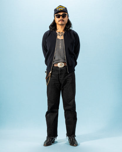 The Real McCoy's Winter Aviation Sweater - Navy - Standard & Strange