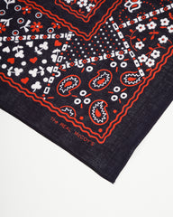 The Real McCoy's Bandanna "COOKIE" - Navy - Standard & Strange