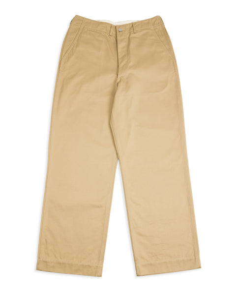 The Real McCoy's Trousers, Cotton, Khaki, 1941 - Khaki - Standard & Strange