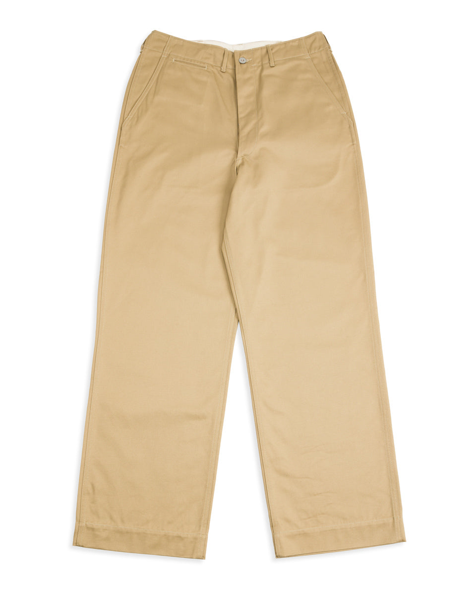 The Real McCoy's Trousers, Cotton, Khaki, 1941 - Khaki - Standard & Strange