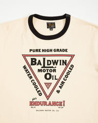 The Real McCoy's Joe McCoy Tee / Baldwin Motor Oil - Ecru/Black - Standard & Strange