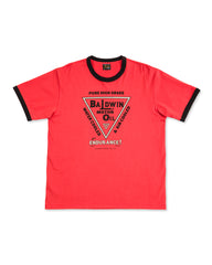 The Real McCoy's Joe McCoy Tee / Baldwin Motor Oil - Scarlet/Black - Standard & Strange