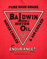 The Real McCoy's Joe McCoy Tee / Baldwin Motor Oil - Scarlet/Black - Standard & Strange