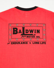 The Real McCoy's Joe McCoy Tee / Baldwin Motor Oil - Scarlet/Black - Standard & Strange