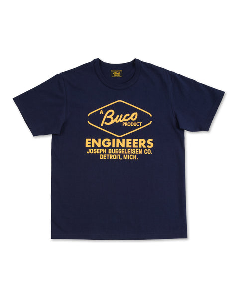 The Real McCoy's Buco Tee / Engineers - Navy - Standard & Strange