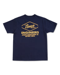 The Real McCoy's Buco Tee / Engineers - Navy - Standard & Strange