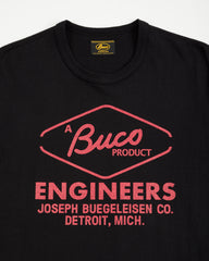 The Real McCoy's Buco Tee / Engineers - Black - Standard & Strange