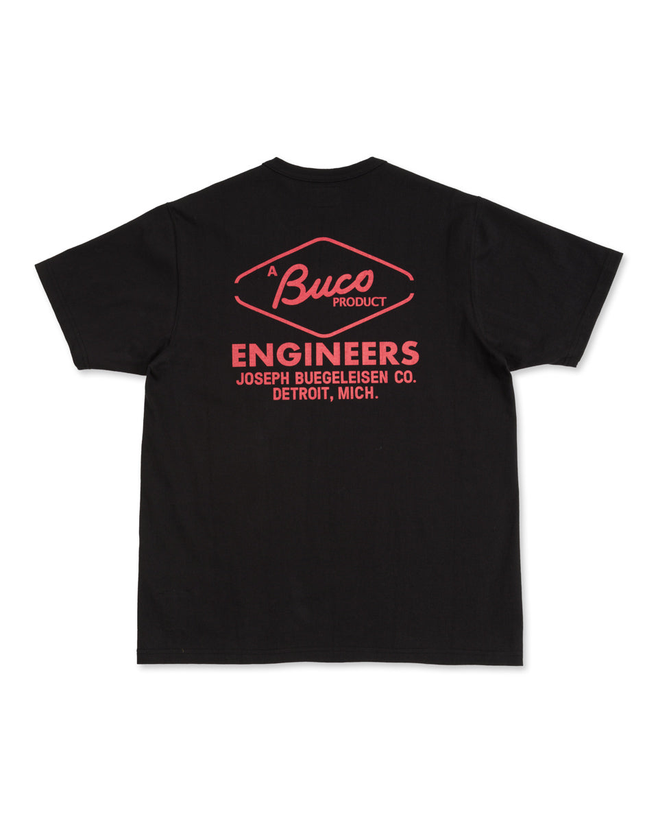 The Real McCoy's Buco Tee / Engineers - Black - Standard & Strange