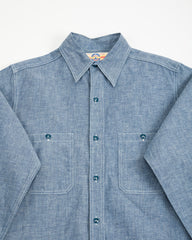 The Real McCoy's U.S. Navy Chambray L/S Shirt - Light Blue - Standard & Strange