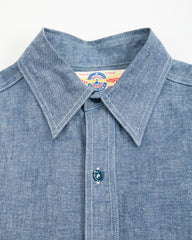 The Real McCoy's U.S. Navy Chambray L/S Shirt - Light Blue - Standard & Strange