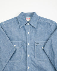 The Real McCoy's 8HU Chambray Serviceman Shirt - Light Blue - Standard & Strange