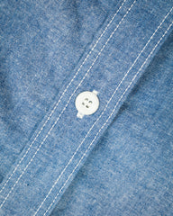 The Real McCoy's 8HU Chambray Serviceman Shirt - Light Blue - Standard & Strange