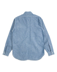 The Real McCoy's 8HU Chambray Serviceman Shirt - Light Blue - Standard & Strange