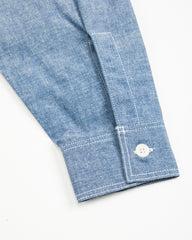 The Real McCoy's 8HU Chambray Serviceman Shirt - Light Blue - Standard & Strange