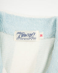 The Real McCoy's Stripe Cotton Pile Beach Shirt - Light Blue - Standard & Strange