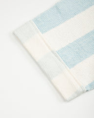 The Real McCoy's Stripe Cotton Pile Beach Shirt - Light Blue - Standard & Strange