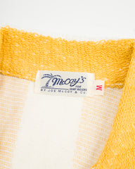 The Real McCoy's Stripe Cotton Pile Beach Shirt - Yellow - Standard & Strange