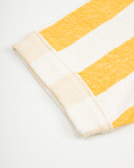 The Real McCoy's Stripe Cotton Pile Beach Shirt - Yellow - Standard & Strange