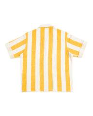 The Real McCoy's Stripe Cotton Pile Beach Shirt - Yellow - Standard & Strange