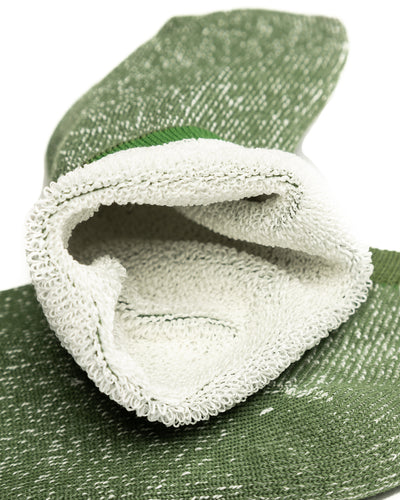 RoToTo Washi Pile Short Socks - Olive Green - Standard & Strange