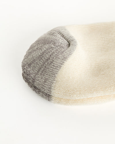 RoToTo Coarse Ribbed Old School Socks - Blue/Orange - Standard & Strange