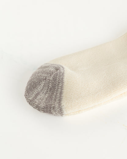 RoToTo Coarse Ribbed Old School Socks - Yellow/Purple - Standard & Strange