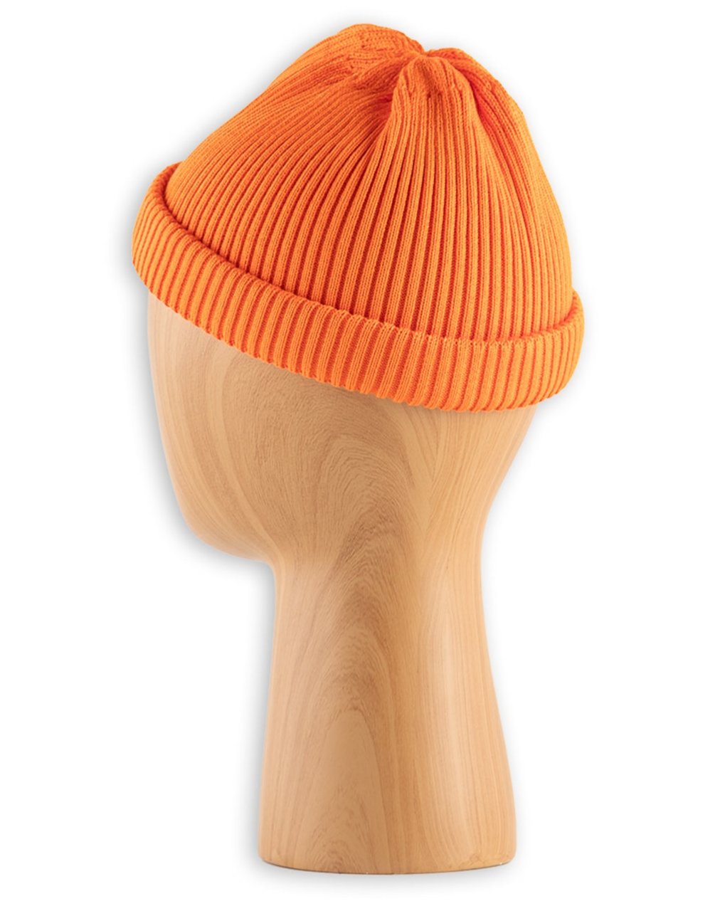 RoToTo Cotton Roll-Up Beanie - Orange - Standard & Strange