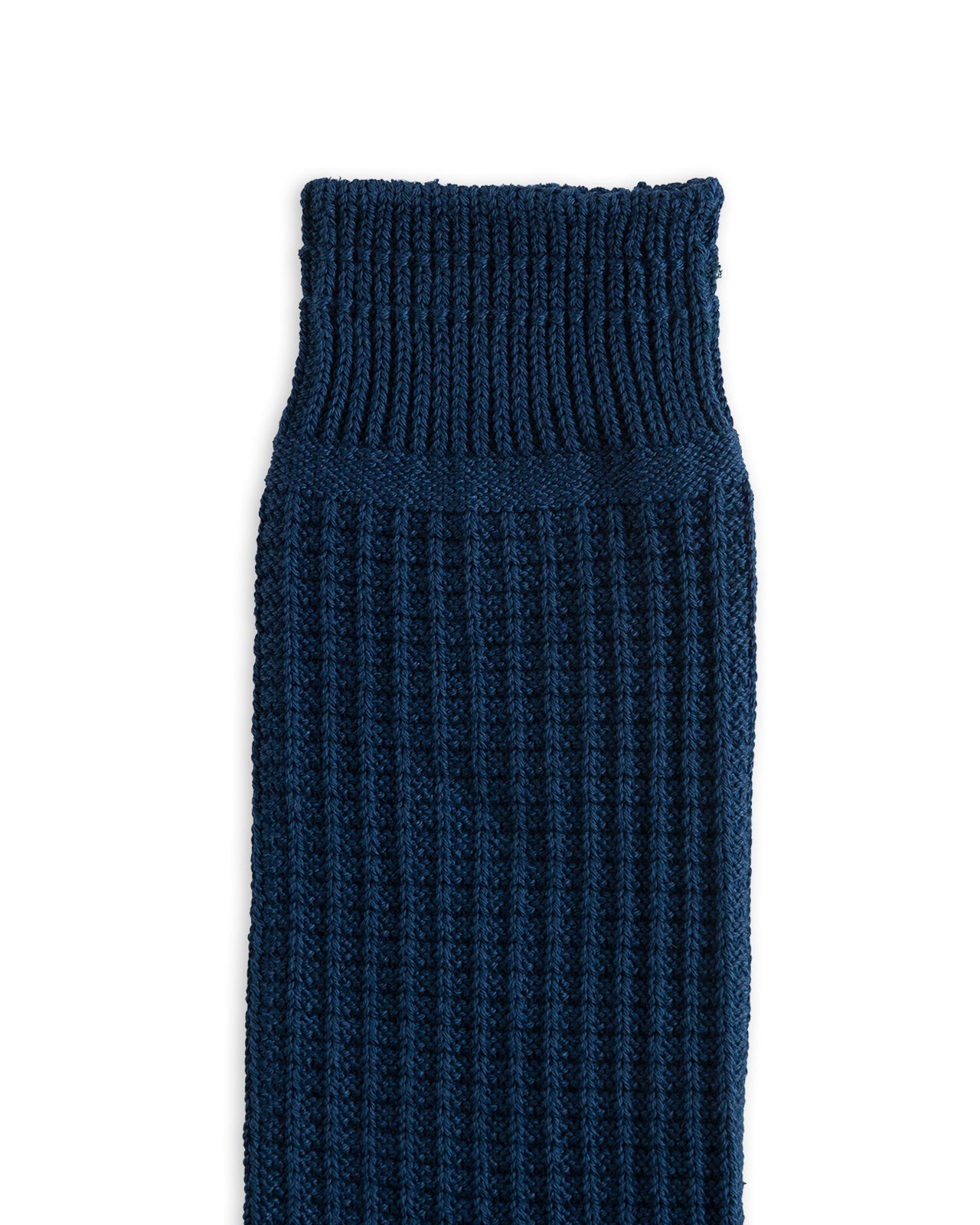 RoToTo Cotton Waffle Socks - Dull Blue - Standard & Strange