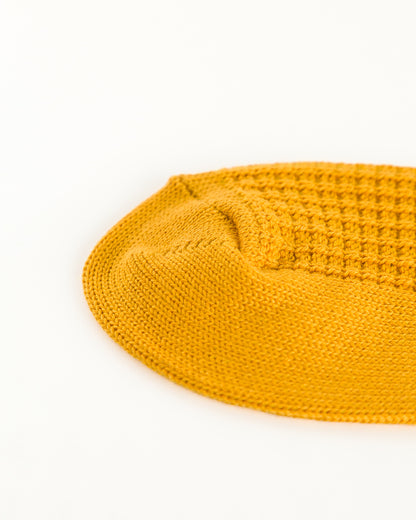 RoToTo Cotton Waffle Socks - Mustard - Standard & Strange