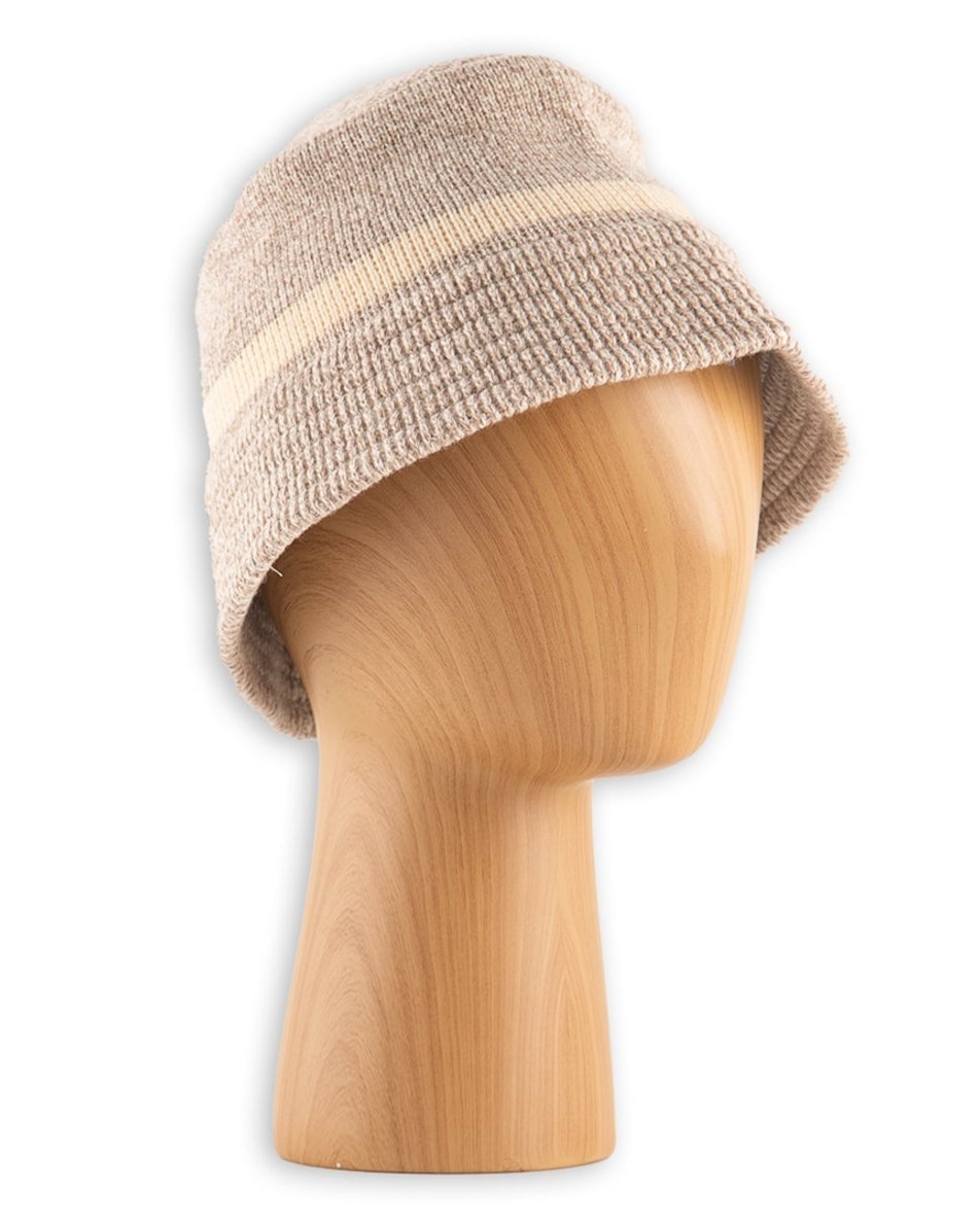 RoToTo Merino Lambswool Bucket Hat - Brown Marl - Standard & Strange