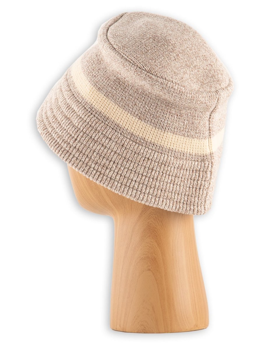 RoToTo Merino Lambswool Bucket Hat - Brown Marl - Standard & Strange