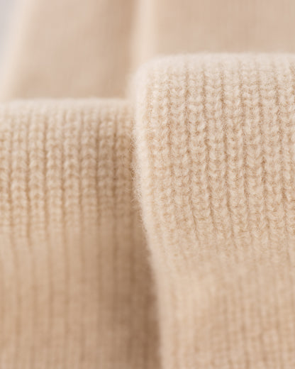 RoToTo Merino Lambswool Sock Knit Scarf - Off White - Standard & Strange