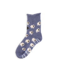 RoToTo Pile Room Socks "Sheep" - Blue - Standard & Strange