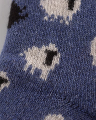 RoToTo Pile Room Socks "Sheep" - Blue - Standard & Strange