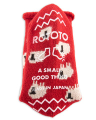 RoToTo Pile Room Socks "Sheep" - Red - Standard & Strange