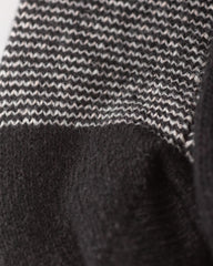 RoToTo Recycled Cotton/Wool Daily 3-pack Socks - Black/Gray - Standard & Strange