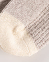 RoToTo Recycled Cotton/Wool Daily 3-pack Socks - Gray/Off White - Standard & Strange