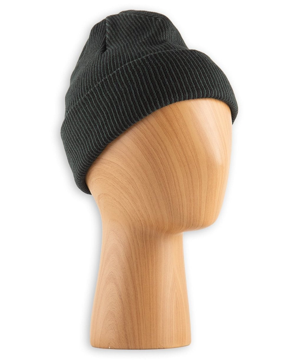 RoToTo Super Soft 2-Way Beanie - Dark Green/Black - Standard & Strange