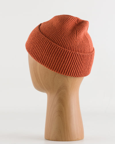 RoToTo Washi/Recycled Cotton Beanie - Dark Orange - Standard & Strange