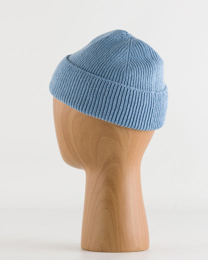 RoToTo Washi/Recycled Cotton Beanie - Sax - Standard & Strange