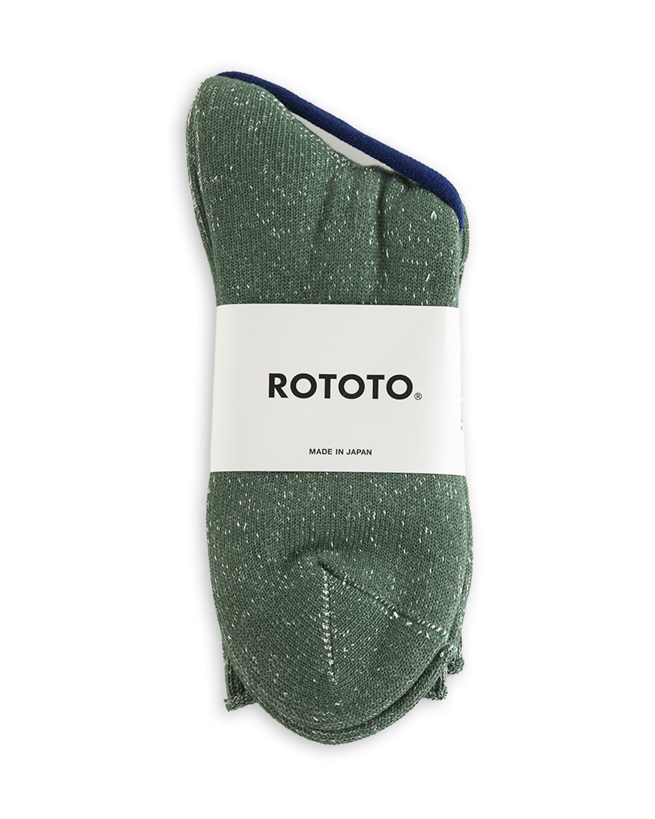 RoToTo Washi Pile Crew Socks - Dark Green - Standard & Strange