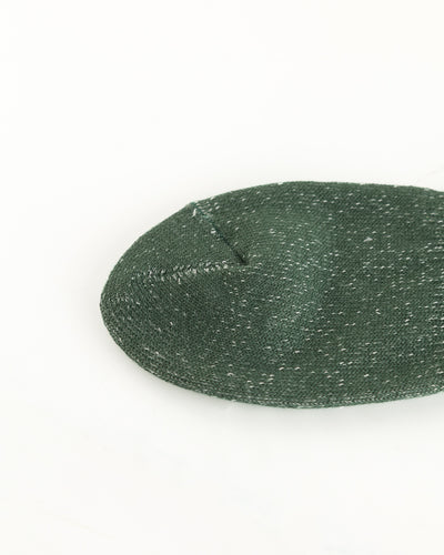 RoToTo Washi Pile Crew Socks - Dark Green - Standard & Strange