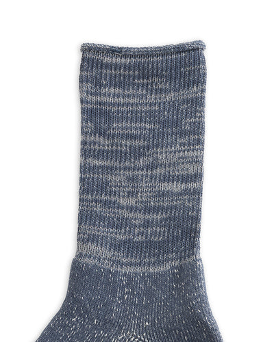 RoToTo Washi Pile Crew Socks - Slate Blue - Standard & Strange