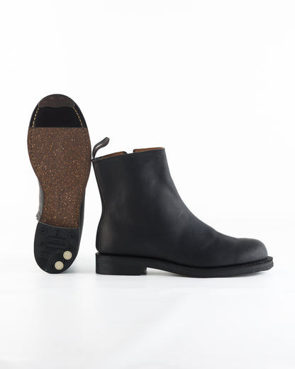 Rolling Dub Trio Casper Side Zip Boot - Black Guidi Calf - Standard & Strange