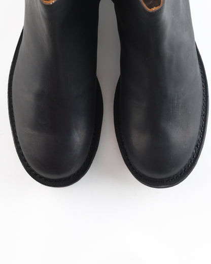 Rolling Dub Trio Casper Side Zip Boot - Black Guidi Calf - Standard & Strange